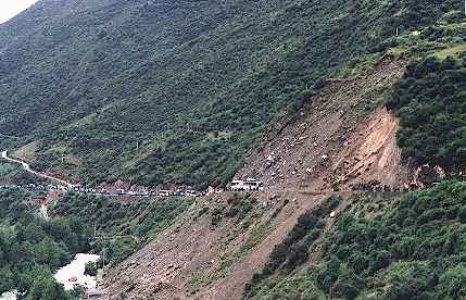 Landslide at Rilong