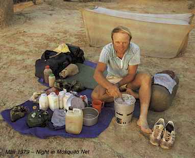 Mali 1979 - Night in Mosquito Net
