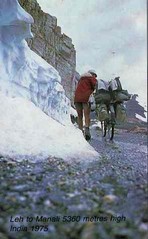 Leh to Manali 5360 metres high - India 1975