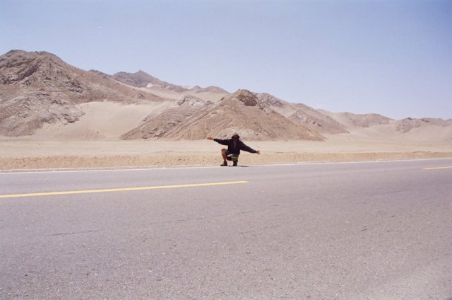 Desert eats the mountains