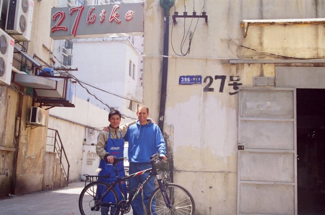 I entered China with nothing so bought all my gear and got the bike put together in Shanghai.